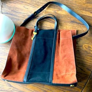 Fossil Carmen Suede Tote